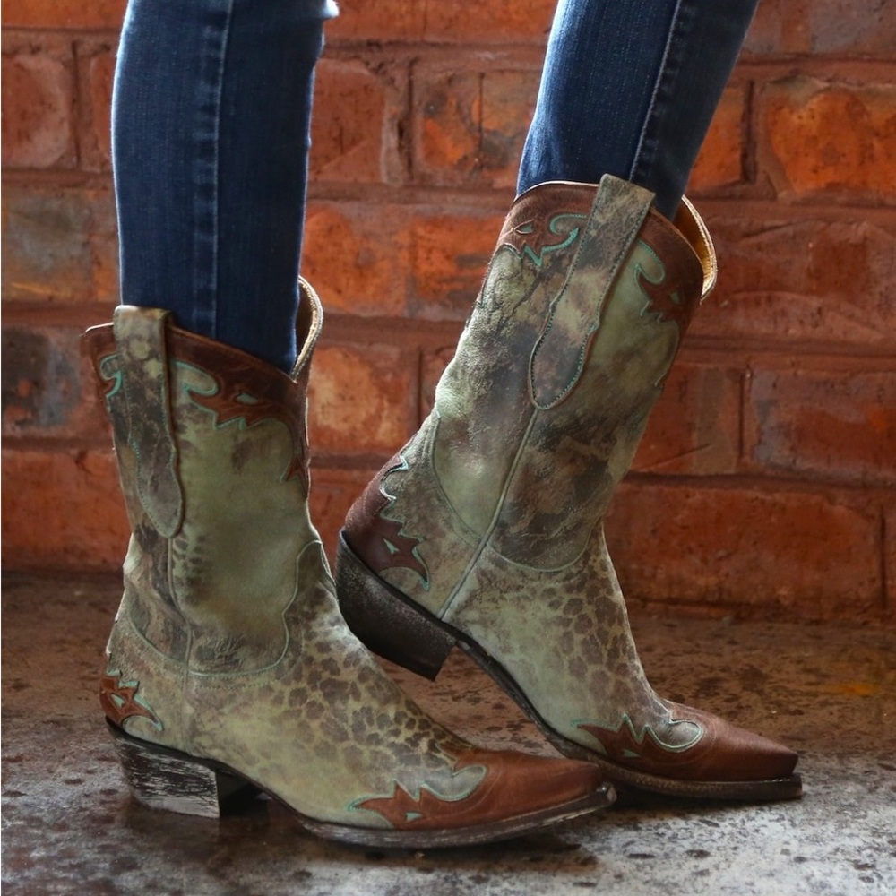 Old Gringo Villa Turquoise Cowgirl Boot Size 9
